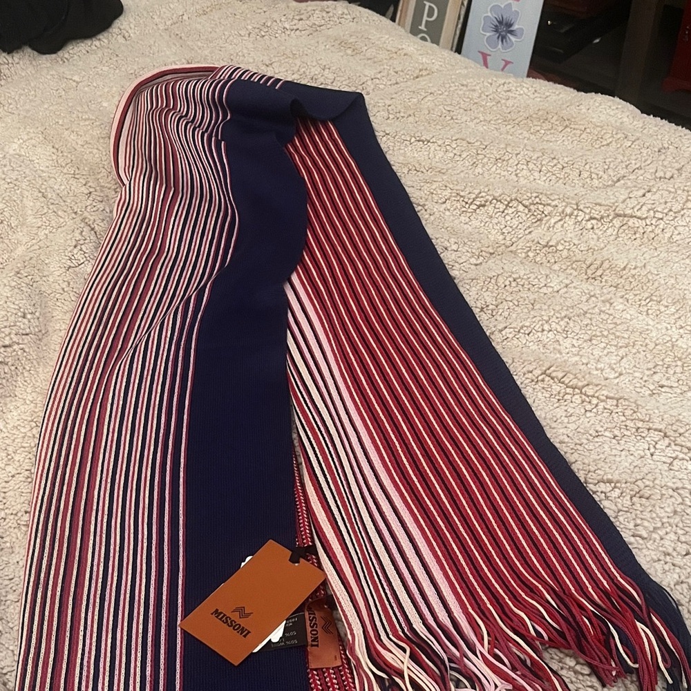 Missoni Multicolor Striped Scarf
